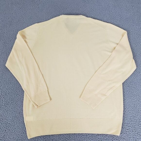 Vineyard Vines Sweater Mens Extra Large Yellow New Merino Wool Italian Yarn‎ XL - Picture 13 of 13